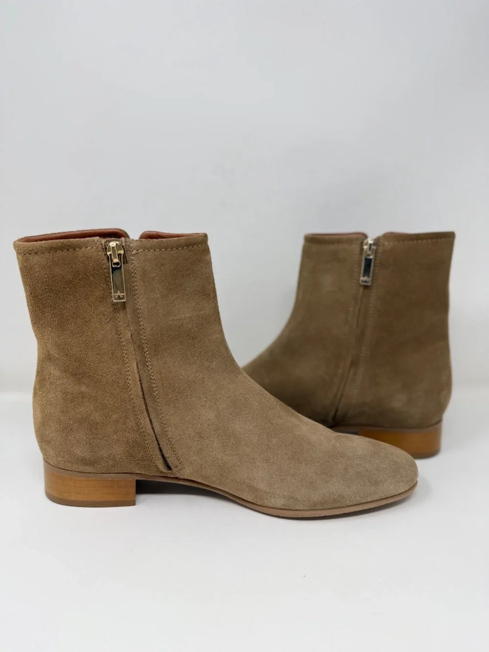 New Aquatalia Sahara Weatherproof Bootie Brown Suede Sz 9